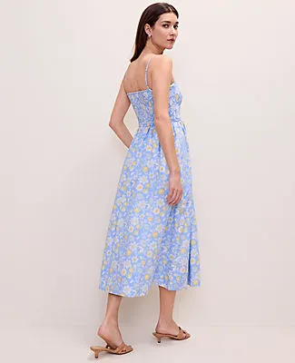 Ann Taylor Weekend Floral Smocked Midi Dress sold by Ann Taylor product image thumbnail 2