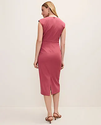Ann Taylor Petite Split Neck Sheath Dress sold by Ann Taylor product image thumbnail 2