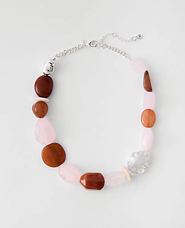 Ann Taylor Mixed Stone Statement Necklace made by Ann Taylor