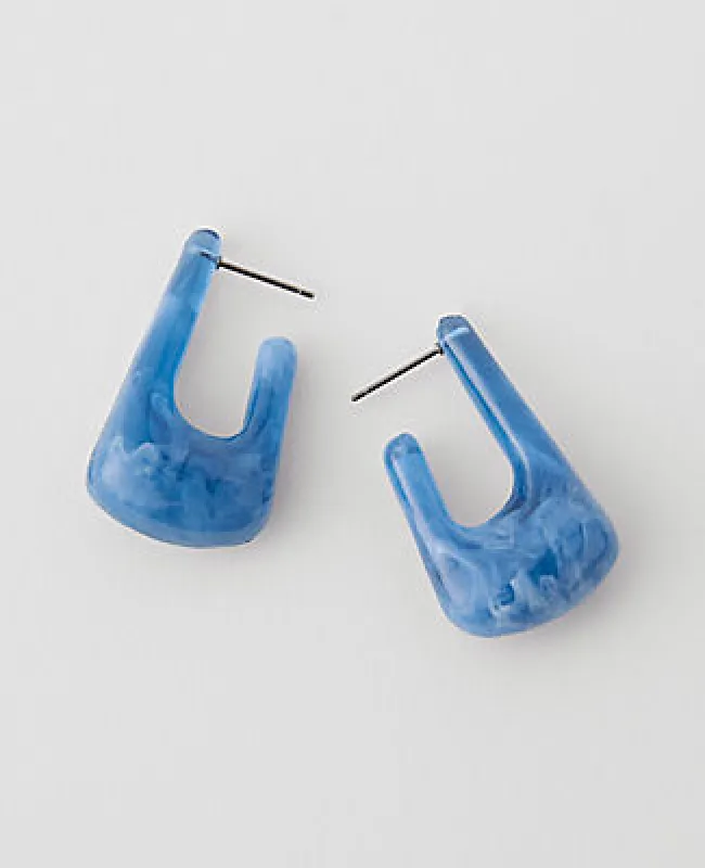 Ann Taylor Square Enamel Hoop Earrings made by Ann Taylor