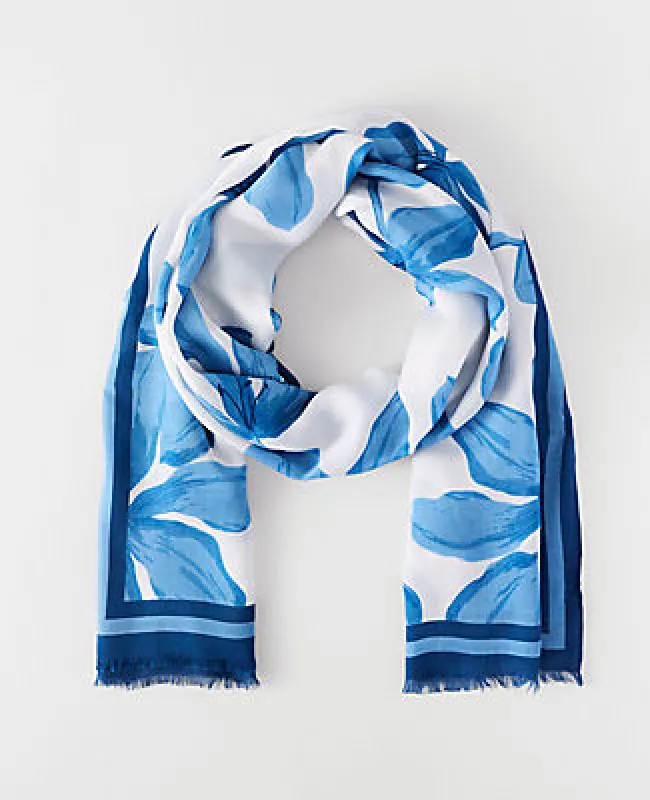 Ann Taylor Floral Scarf made by Ann Taylor