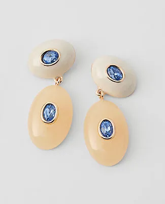 Ann Taylor Double Crystal Drop Earrings sold by Ann Taylor