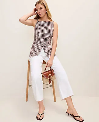 Ann Taylor The Petite Strappy Vest in Gingham sold by Ann Taylor