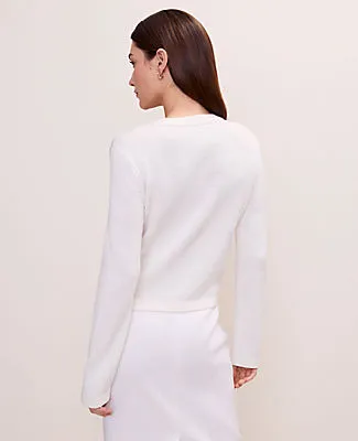 Ann Taylor Crew Neck Sweater Jacket sold by Ann Taylor product image thumbnail 2