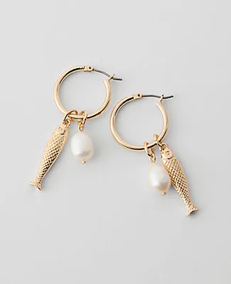 Ann Taylor Sardine Hoop Earrings sold by Ann Taylor