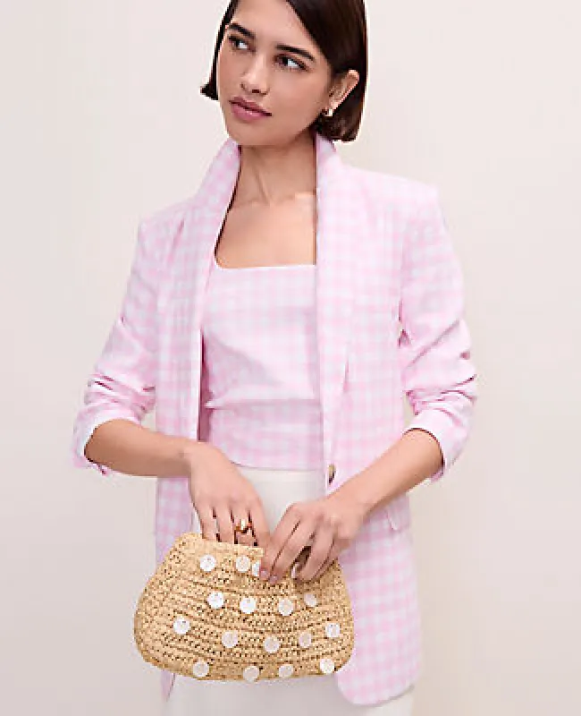Ann Taylor The Longline Blazer in Check Print made by Ann Taylor