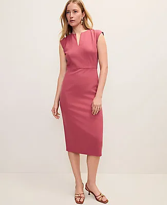 Ann Taylor Petite Split Neck Sheath Dress sold by Ann Taylor