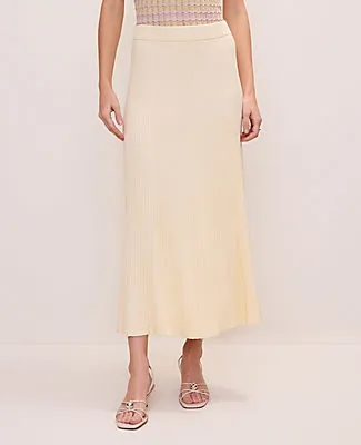 Ann Taylor Petite Ribbed Midi Skirt sold by Ann Taylor product image thumbnail 2