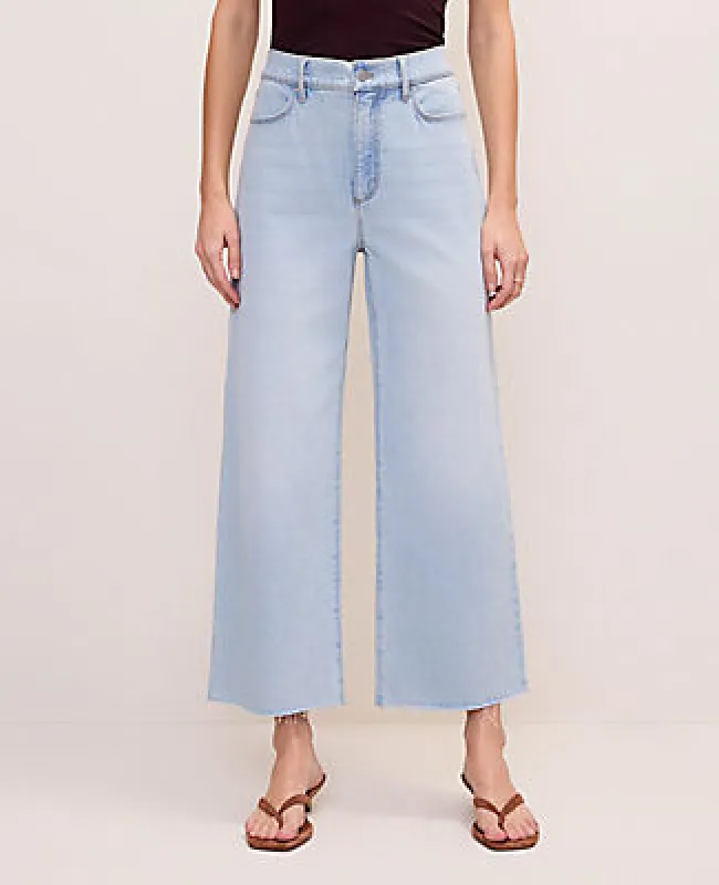 Ann Taylor The Petite Wide-Leg Crop Jean — Curvy Fit made by Ann Taylor