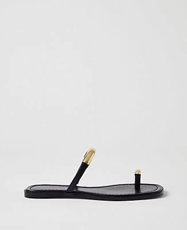 Ann Taylor Leather Embellished Sandal made by Ann Taylor
