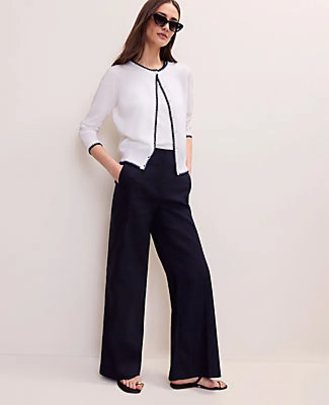 Ann Taylor Tipped Ann Cardigan made by Ann Taylor