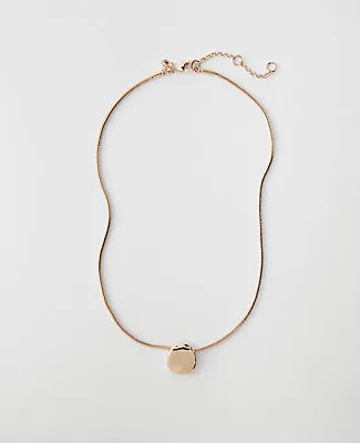 Ann Taylor Metal Disc Pendant Necklace sold by Ann Taylor