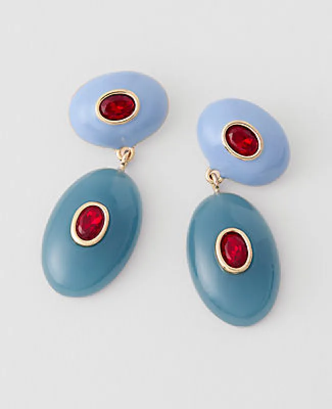 Ann Taylor Double Crystal Drop Earrings made by Ann Taylor