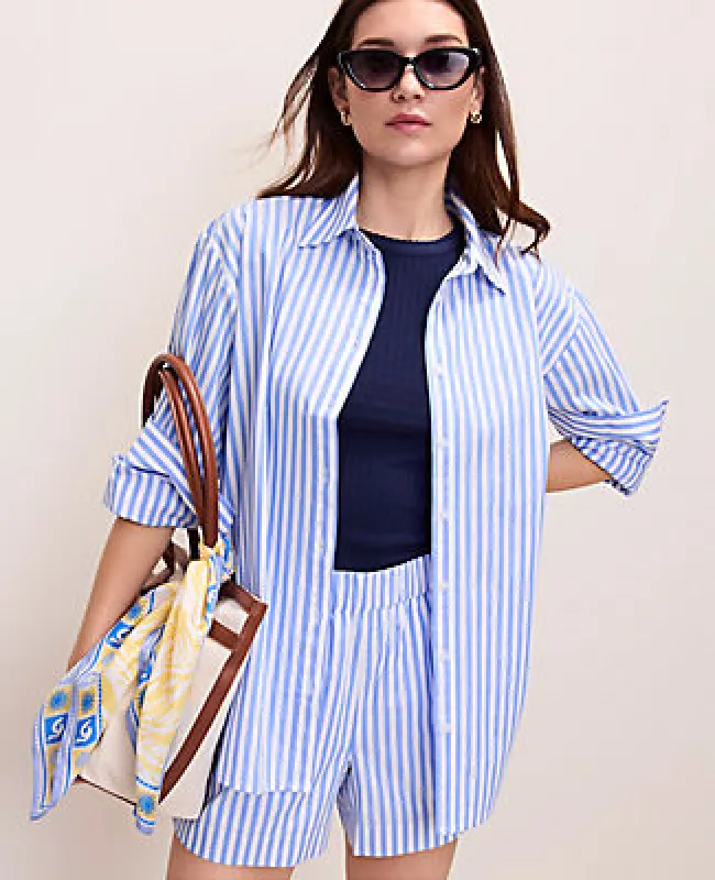 Ann Taylor Weekend Striped Button Down Shirt made by Ann Taylor