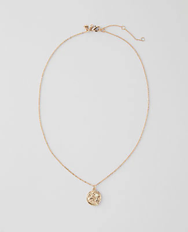 Ann Taylor Textured Pendant Necklace made by Ann Taylor