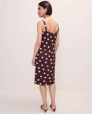 Ann Taylor Polka Dot Square Neck Sheath Dress sold by Ann Taylor product image thumbnail 2