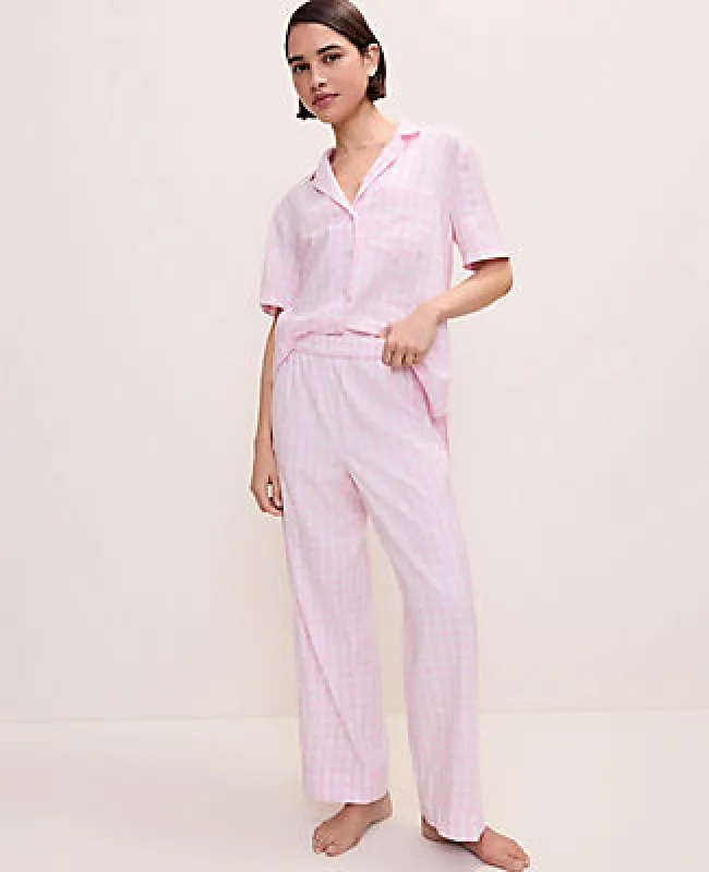 Ann Taylor Gingham Pajama Set made by Ann Taylor
