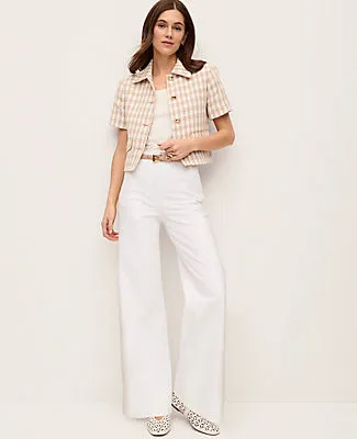Ann Taylor Houndstooth Tweed Jacket sold by Ann Taylor product image thumbnail 3