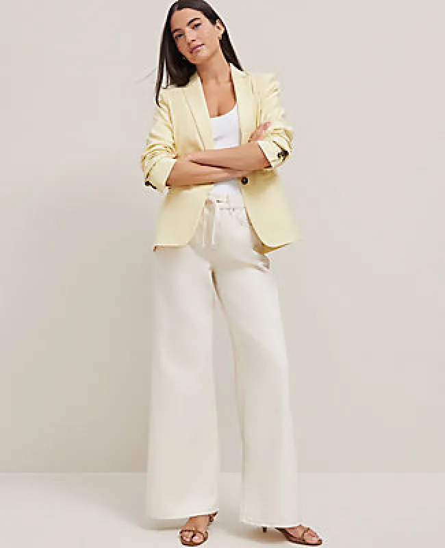 Ann Taylor The Petite Drawstring Slouchy Palazzo Jean made by Ann Taylor