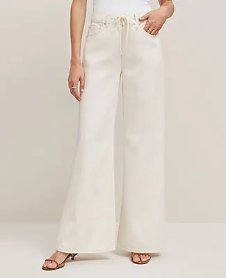 Ann Taylor The Petite Drawstring Slouchy Palazzo Jean sold by Ann Taylor product image thumbnail 2