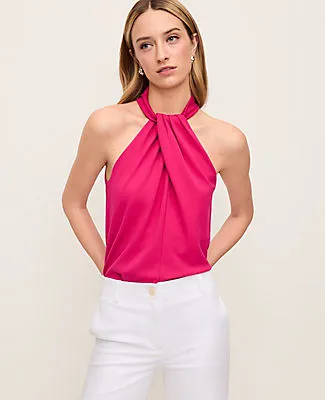 Ann Taylor Petite Twist Neck Halter Top sold by Ann Taylor product image thumbnail 3