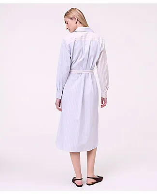 Ann Taylor Petite Weekend Striped Midi Shirtdress sold by Ann Taylor product image thumbnail 2