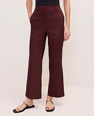 Ann Taylor The Flare Ankle Pant in Linen Blend sold by Ann Taylor product image thumbnail 2