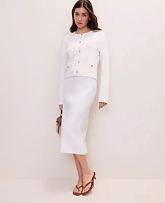 Ann Taylor Petite Crew Neck Sweater Jacket sold by Ann Taylor