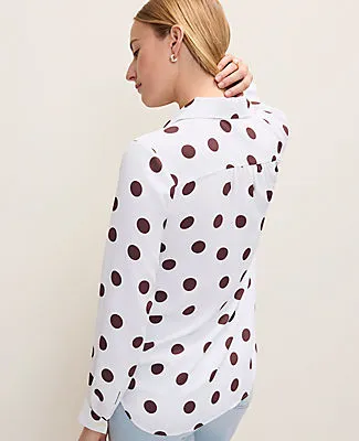 Ann Taylor Polka Dot Camp Shirt sold by Ann Taylor product image thumbnail 2