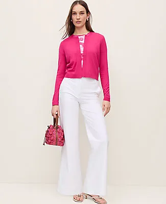 Ann Taylor Cropped Open Cardigan sold by Ann Taylor product image thumbnail 3