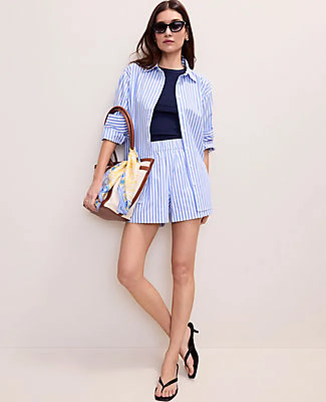 Ann Taylor Weekend Relaxed Striped Short made by Ann Taylor