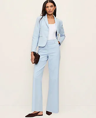 Ann Taylor The Petite Wide-Leg Pant in Doubleweave sold by Ann Taylor product image thumbnail 4