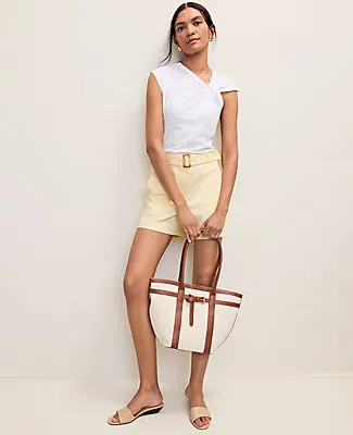 Ann Taylor Weekend Belted Short sold by Ann Taylor