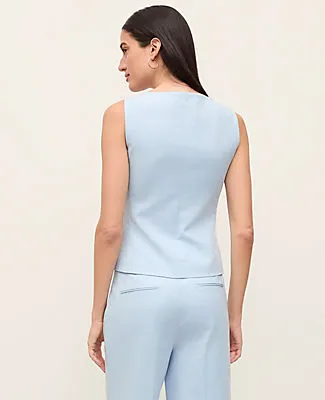 Ann Taylor The Petite Cutaway Square Neck Vest in Doubleweave sold by Ann Taylor product image thumbnail 2