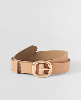 Ann Taylor Suede Square Buckle Belt sold by Ann Taylor