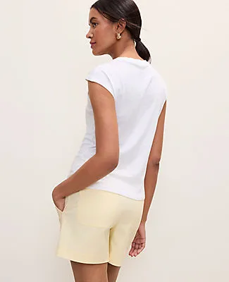 Ann Taylor Petite Weekend Asymmetric Twist Shoulder Top sold by Ann Taylor product image thumbnail 2
