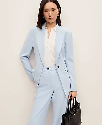 Ann Taylor The Fitted Long Blazer in Fluid Crepe sold by Ann Taylor product image thumbnail 3