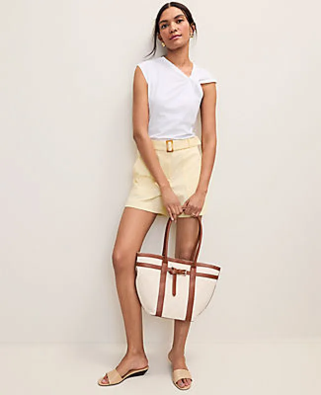 Ann Taylor Petite Weekend Belted Short made by Ann Taylor
