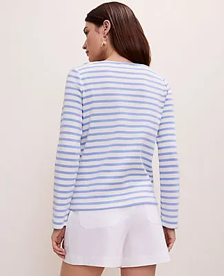 Ann Taylor Weekend Striped Boatneck Top sold by Ann Taylor product image thumbnail 2