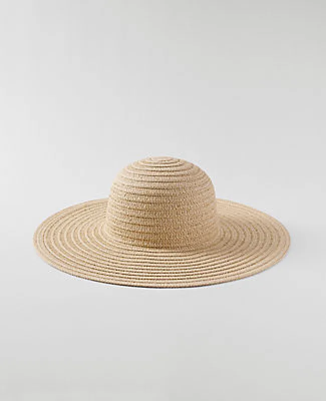 Ann Taylor Weekend Straw Wide Brim Hat made by Ann Taylor