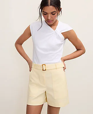 Ann Taylor Petite Weekend Belted Short sold by Ann Taylor product image thumbnail 2
