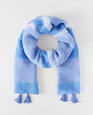 Ann Taylor Weekend Striped Scarf sold by Ann Taylor