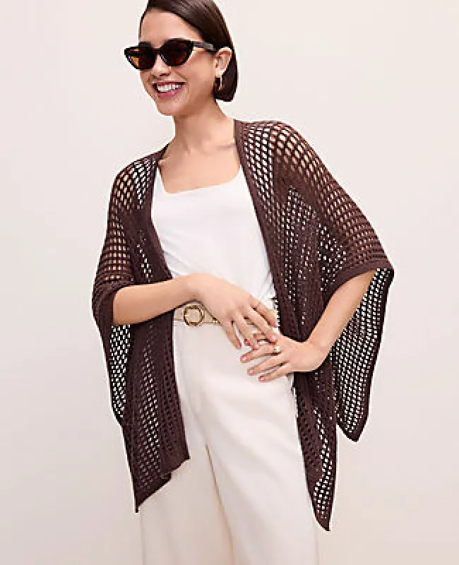 Ann Taylor Crochet Wrap Poncho made by Ann Taylor