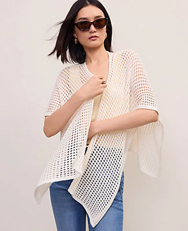 Ann Taylor Crochet Wrap Poncho made by Ann Taylor
