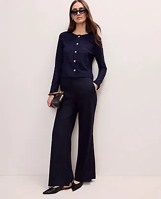 Ann Taylor The Petite Linen Blend Trouser sold by Ann Taylor product image thumbnail 4