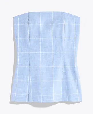 Ann Taylor Windowpane Strapless Top sold by Ann Taylor product image thumbnail 4