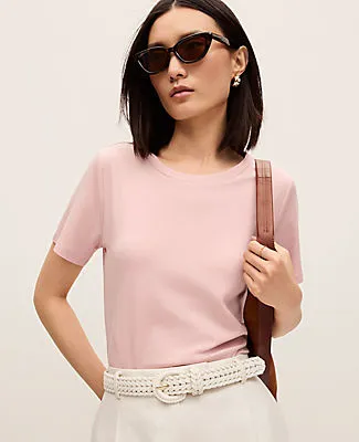 Ann Taylor Crew Neck Tee sold by Ann Taylor