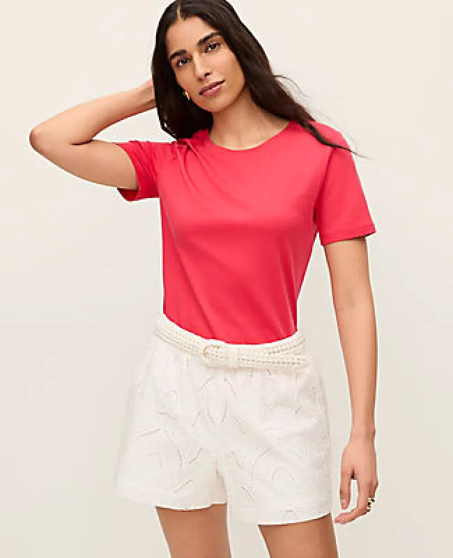 Ann Taylor Petite Weekend Crew Neck Tee made by Ann Taylor