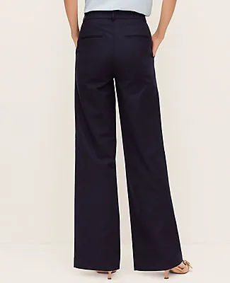 Ann Taylor The Petite Wide-Leg Pant in Doubleweave sold by Ann Taylor product image thumbnail 3