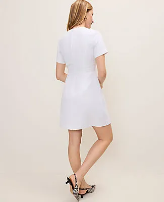 Ann Taylor Petite Crew Neck Flare Dress sold by Ann Taylor product image thumbnail 2